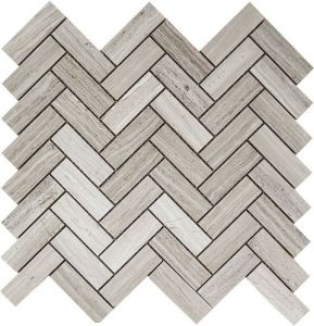 FREE SHIPPING - White Oak 1X3 Polished Herringbone