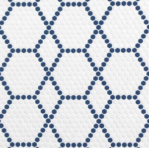 FREE SHIPPING - Tulle Coastal Geometro Recylcled Glass Mosaic Tile