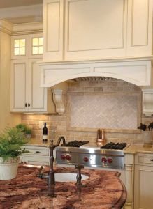 FREE SHIPPING - Tuscany Ivory 1x2 Herringbone Tumbled