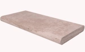 Double Bull Nose Tuscany Walnut 12x24 2" Pool Coping