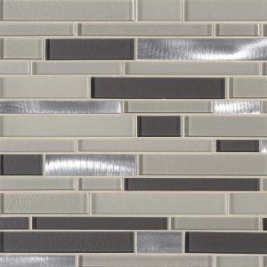 FREE SHIPPING - Urbanka Interlocking Glass & Metal Mosaic