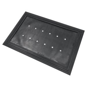 FREE SHIPPING - Black Bevel Tray Rubber Mat 24x36