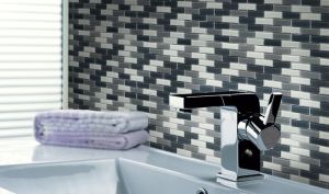 Grey Blend 1x2 Brick Glass