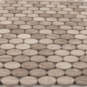 FREE SHIPPING - White Oak Oval Penny Round Honed