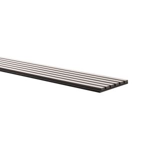 Fog 9.5 in. x 94.5 in. 3D Wood Slat Acoustic Fluted Sound Absorbing Wall Panel